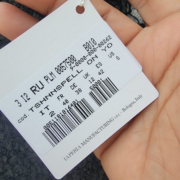 La Perla Wool Alpaca Floral regal Leavers Lace Long Sleeve Top Black size small - Picture 10 of 15